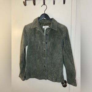 Vintage alfani suede leather jacket